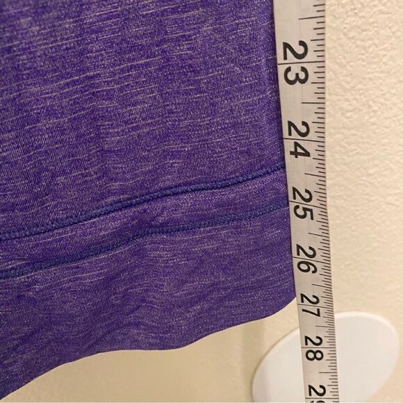 Lululemon purple Rest Less Heathered Bruised Berry Wee Stripe cinched tank 10 - Picture 9 of 10
